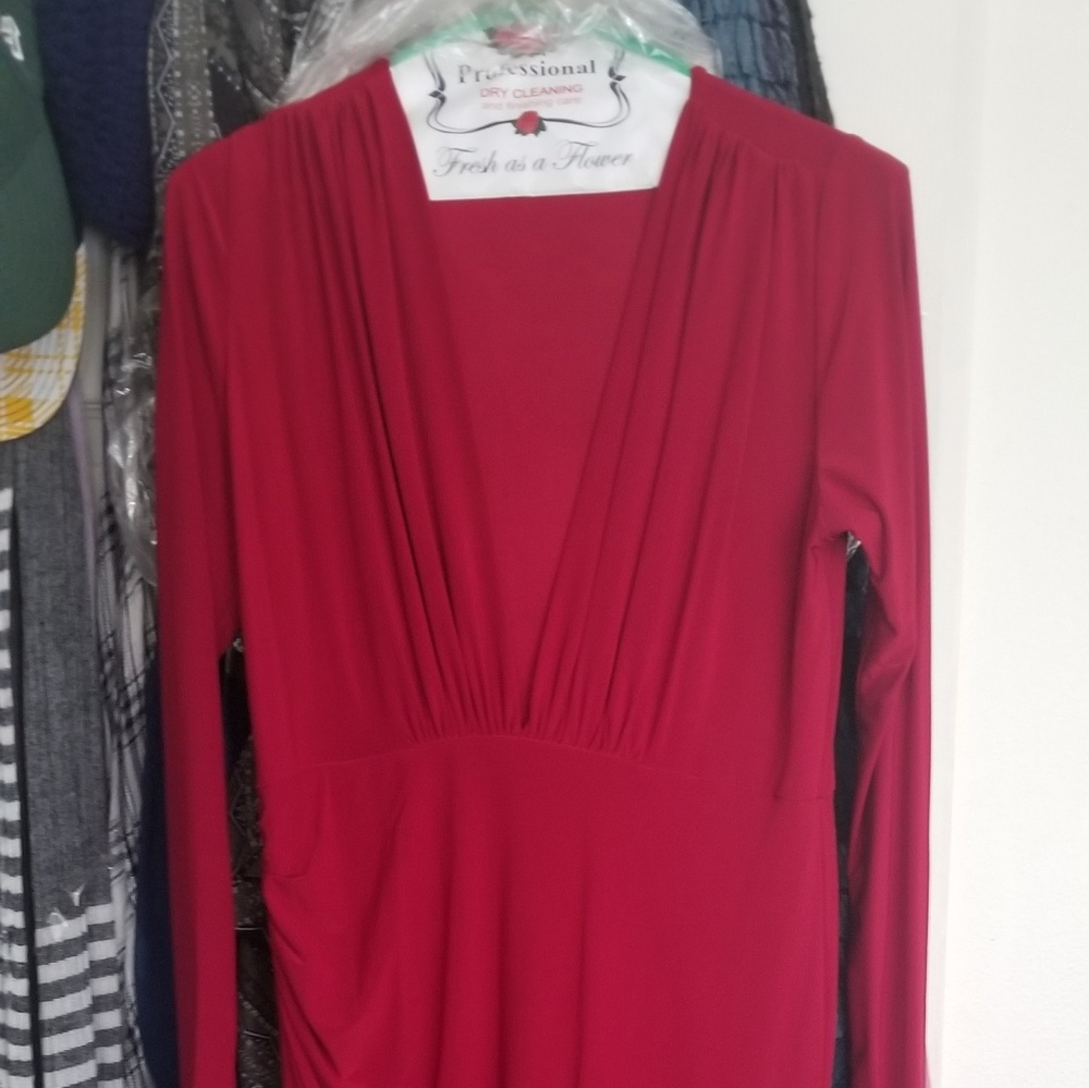 Wine Red Dress